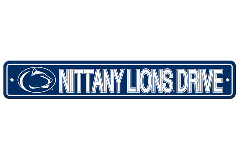 Penn State Nittany Lions Sign 4x24 Plastic Street Style CO-0