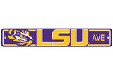 LSU Tigers Sign 4x24 Plastic Street Style Special Order-0