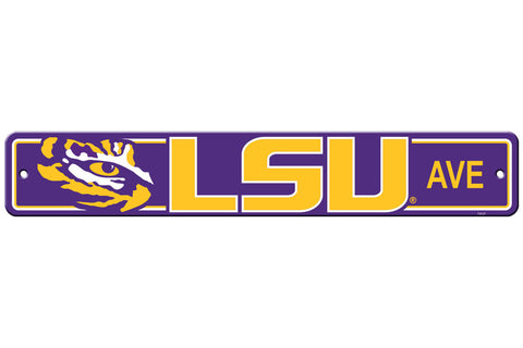 LSU Tigers Sign 4x24 Plastic Street Style Special Order-0