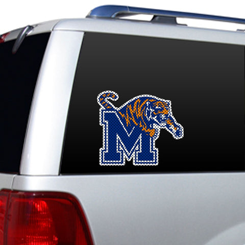 Memphis Tigers Window Film 12 Inch Die Cut-0