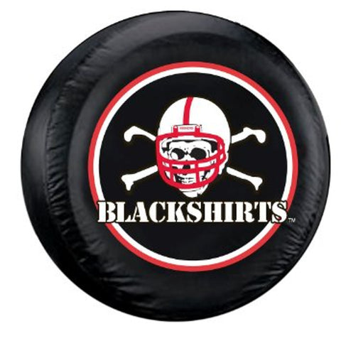 Nebraska Cornhuskers Tire Cover Large Size Blackshirts Logo Design CO-0