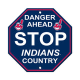 Cleveland Indians Sign 12x12 Plastic Stop Style CO-0