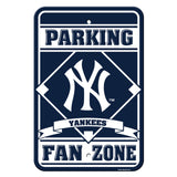 New York Yankees Sign 12x18 Plastic Fan Zone Parking Style CO-0