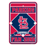 St. Louis Cardinals Sign 12x18 Plastic Fan Zone Parking Style CO-0