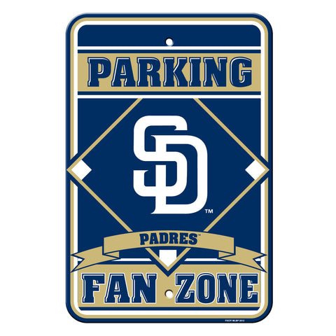 San Diego Padres Sign 12x18 Plastic Fan Zone Parking Style CO-0