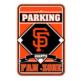 San Francisco Giants Sign 12x18 Plastic Fan Zone Parking Style CO-0