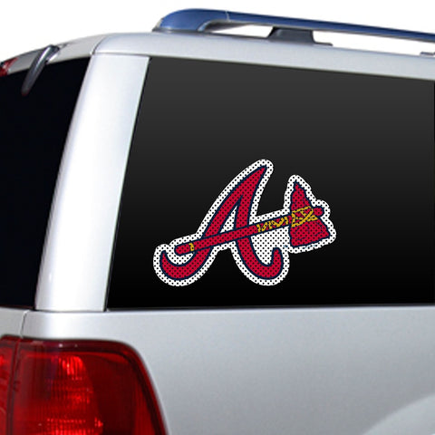 Atlanta Braves Window Film 12 Inch Die Cut-0