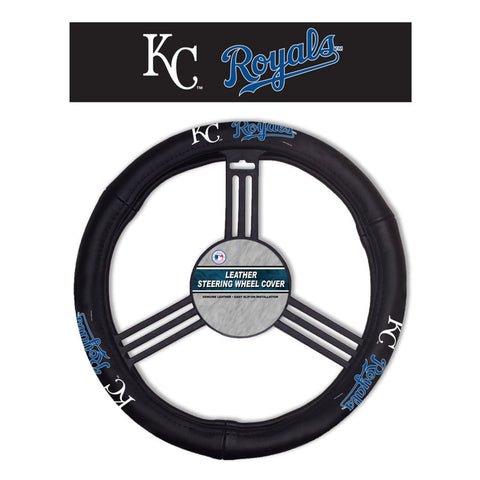 Kansas City Royals Steering Wheel Cover Leather CO-0