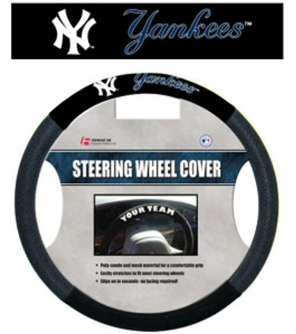 New York Yankees Steering Wheel Cover Mesh Style CO-0