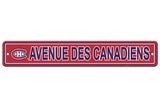 Montreal Canadiens Sign 4x24 Plastic Street Style CO-0