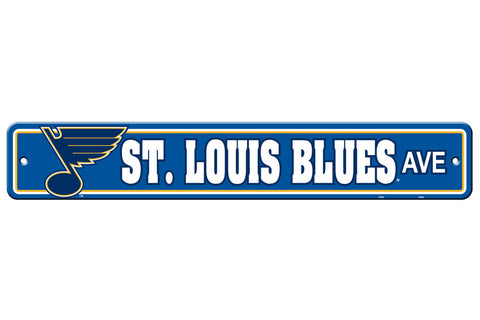 St. Louis Blues Sign 4x24 Plastic Street Style CO-0