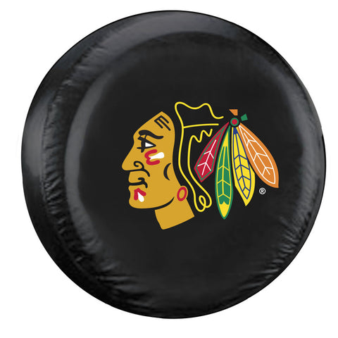 Chicago Blackhawks Tire Cover Large Size Black CO-0