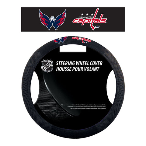 Washington Capitals Steering Wheel Cover Mesh Style CO-0