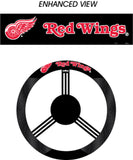 Detroit Red Wings Steering Wheel Cover Mesh Style CO-0