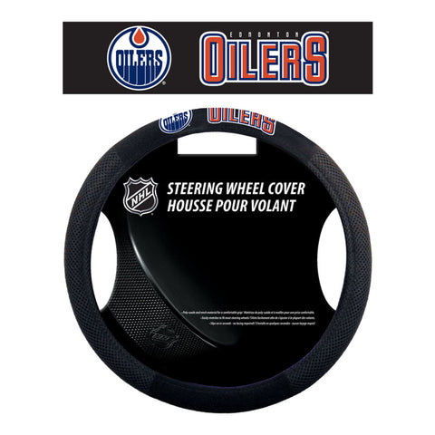 Edmonton Oilers Steering Wheel Cover Mesh Style CO-0