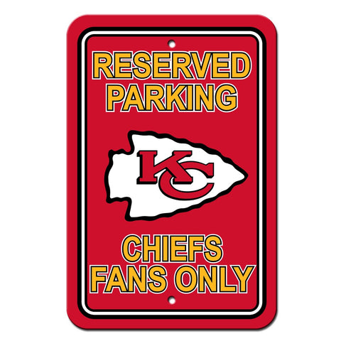 Kansas City Chiefs Sign 12x18 Plastic Reserved Parking Style-0
