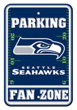 Seattle Seahawks Sign 12x18 Plastic Fan Zone Parking Style CO-0