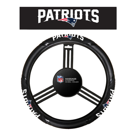 New England Patriots Steering Wheel Cover Massage Grip Style CO-0