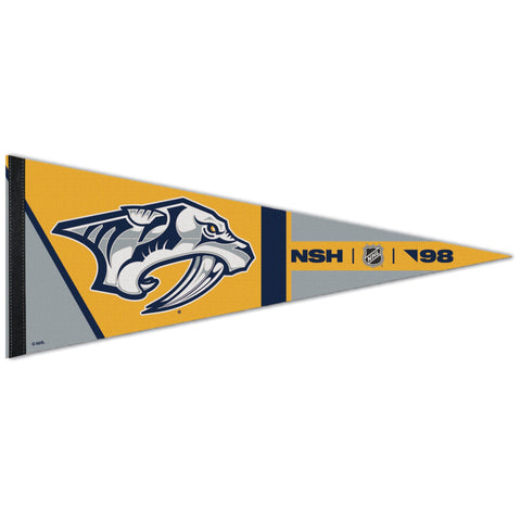 Nashville Predators Pennant 12x30 Premium Style Retro Design-0