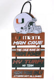 Miami Hurricanes Sign Wood Man Cave Design-0