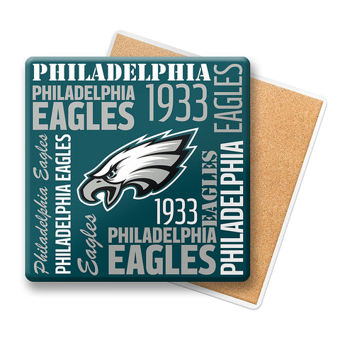 Philadelphia Eagles Coaster Stone Square-0