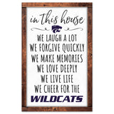 Kansas State Wildcats Sign 11x17 Wood In This House-0