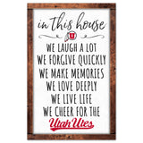Utah Utes Sign 11x17 Wood In This House-0