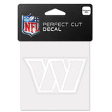 Washington Commanders Decal 4x4 Perfect Cut White-0
