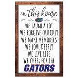 Florida Gators Sign 11x17 Wood In This House-0