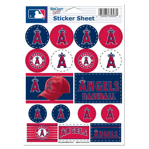 Los Angeles Angels Decal Sheet 5x7 Vinyl-0