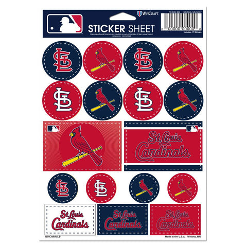 St. Louis Cardinals Decal Sheet 5x7 Vinyl-0