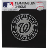 Washington Nationals Auto Emblem Silver Chrome-0