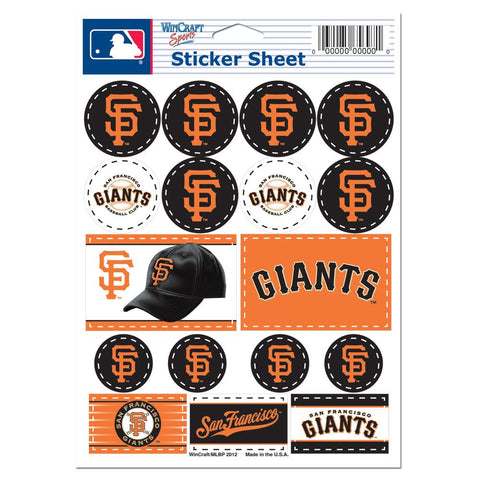San Francisco Giants Decal Sheet 5x7 Vinyl-0