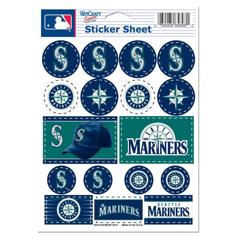 Seattle Mariners Decal Sheet 5x7 Vinyl-0