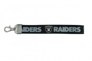 Las Vegas Raiders Lanyard Wristlet Style Black-0
