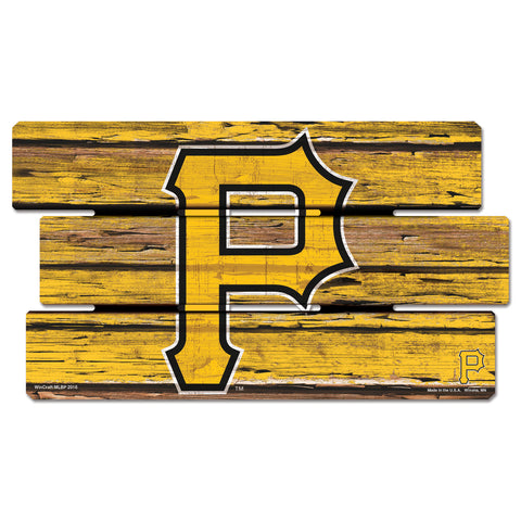 Pittsburgh Pirates Sign 14x25 Wood Fence-0