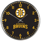 Boston Bruins Round Chrome Wall Clock Periodic Restock-0