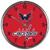 Washington Capitals Clock Round Wall Style Chrome Periodic Restock-0
