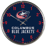 Columbus Blue Jackets Clock Round Wall Style Chrome Periodic Restock-0