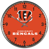 Cincinnati Bengals Round Chrome Wall Clock-0