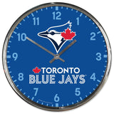 Toronto Blue Jays Round Chrome Wall Clock-0