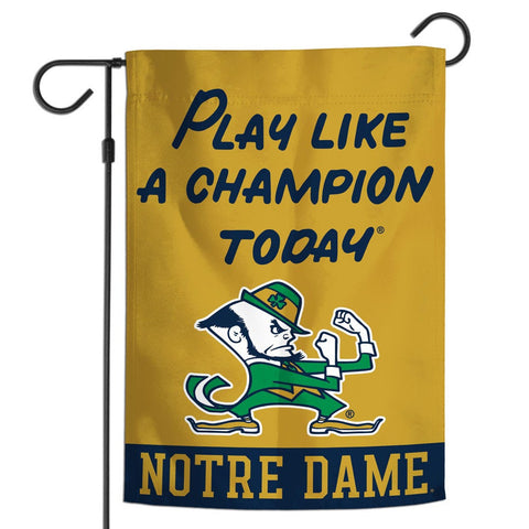 Notre Dame Fighting Irish Flag 12x18 Garden Style 1 Sided PLACT-0