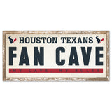 Houston Texans Sign 8x17 Wood Fan Cave-0