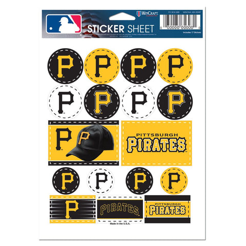 Pittsburgh Pirates Decal Sheet 5x7 Vinyl-0
