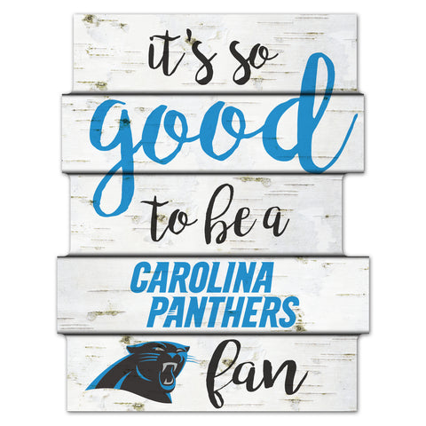Carolina Panthers Sign 11x14 Wood Good To Be A Fan-0
