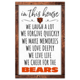 Chicago Bears Sign 11x17 Wood In This House-0