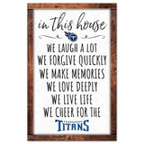 Tennessee Titans Sign 11x17 Wood In This House-0