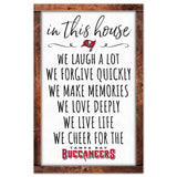 Tampa Bay Buccaneers Sign 11x17 Wood In This House-0