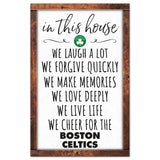 Boston Celtics Sign 11x17 Wood In This House-0
