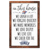 Oklahoma City Thunder Sign 11x17 Wood In This House-0